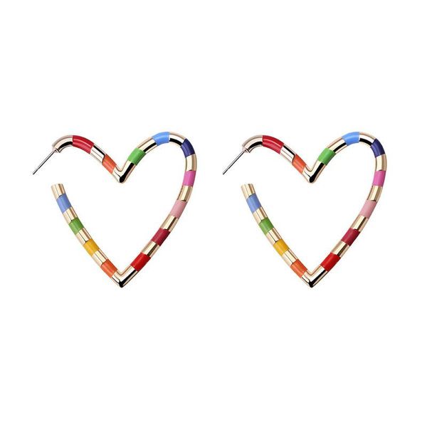 hoop & huggie bohemia rainbow heart earrings for women girls fashion 2021 trendy female earring jewelry gifts, Golden;silver
hoop & huggie bohemia rainbow heart earrings for women girls fashion 2021 trendy female earring jewelry gifts, Golden;silver