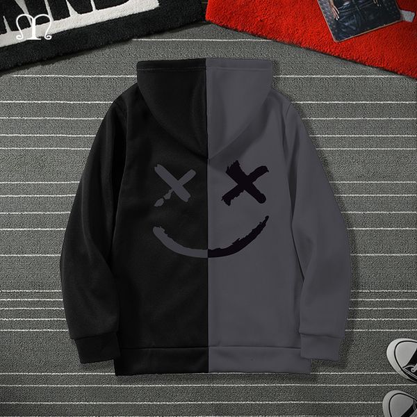 2021 new smile print fashion casual men hooded sweatershirt hip hop hoodie autumn winter male clothes outwear plus size 5xl 8lnq, Black
2021 new smile print fashion casual men hooded sweatershirt hip hop hoodie autumn winter male clothes outwear plus size 5xl 8lnq, Black