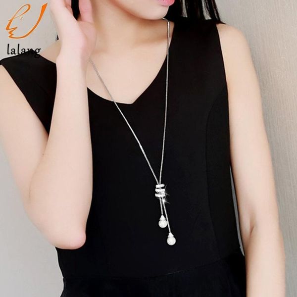 pendant necklaces simulated pearl crystal long sweater chain circles necklace vintage accessary collares statement jewlery, Silver
pendant necklaces simulated pearl crystal long sweater chain circles necklace vintage accessary collares statement jewlery, Silver
