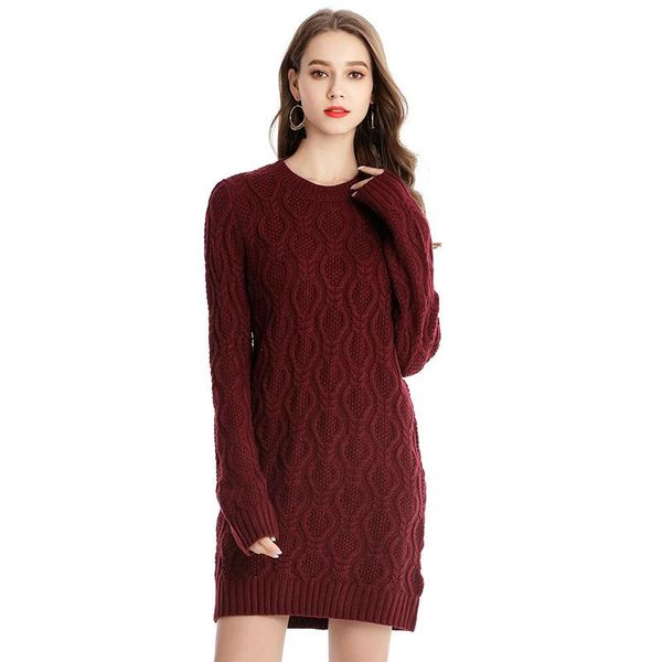 casual dresses mid-length knitted women dress o-neck long-sleeved ladies pullover 2021 autumn winter warm slim female sweater vestdios, Black;gray
casual dresses mid-length knitted women dress o-neck long-sleeved ladies pullover 2021 autumn winter warm slim female sweater vestdios, Black;gray