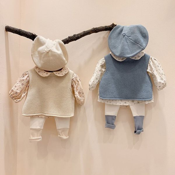 baby boys girls long sleeve shirts+solid knitted autumn winter sleeveless vest+cute bottoming leggings 3pc clothing set outfits 1021, White
baby boys girls long sleeve shirts+solid knitted autumn winter sleeveless vest+cute bottoming leggings 3pc clothing set outfits 1021, White