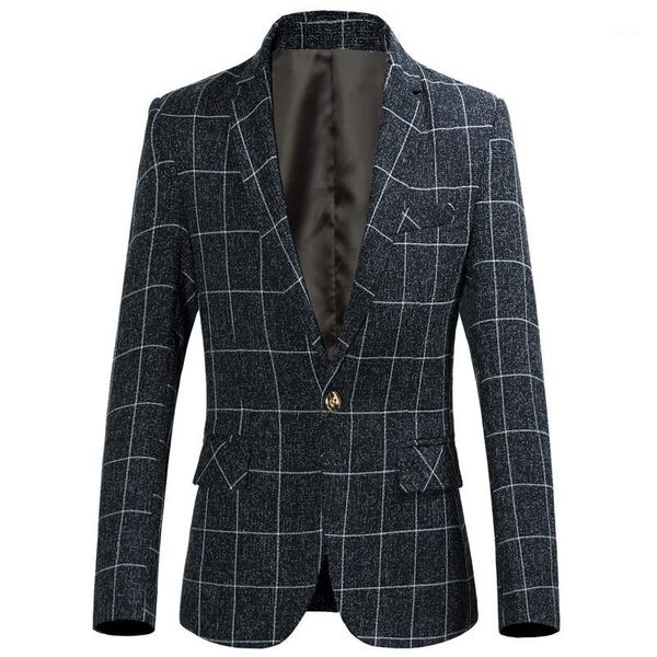 2020 fashion new men's casual boutique lattice suit / man's business plaid blazer coat jacket1, White;black
2020 fashion new men's casual boutique lattice suit / man's business plaid blazer coat jacket1, White;black