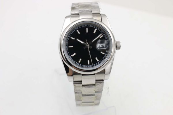 2021 mens 36mm smooth bezel black dial fashion sports datejust automatic mechanical watch 316l original strap sapphire fashion watches, Slivery;brown
2021 mens 36mm smooth bezel black dial fashion sports datejust automatic mechanical watch 316l original strap sapphire fashion watches, Slivery;brown