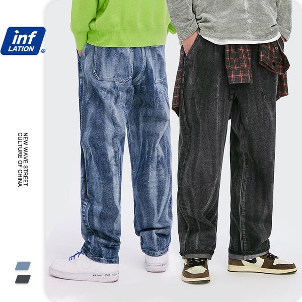 inf men's wear new fashion brand personalized wash loose straight casual men's jeans in autumn and winter 2020, Blue
inf men's wear new fashion brand personalized wash loose straight casual men's jeans in autumn and winter 2020, Blue