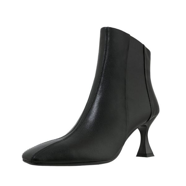 genuine leather high heels office lady ankle boots autumn winter dress shoes woman 2020 fashion autumn winter boots, Black
genuine leather high heels office lady ankle boots autumn winter dress shoes woman 2020 fashion autumn winter boots, Black