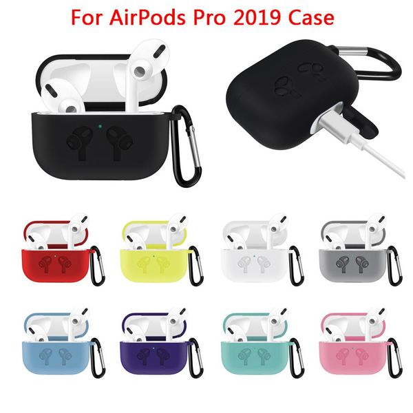 2019 silicone protective cases for apple air pods 3 pro tws bluetooth earphone with hook
2019 silicone protective cases for apple air pods 3 pro tws bluetooth earphone with hook