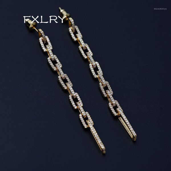 fxlry personality design micro inlay zircon long tail simple chain earrings for women luxury jewelry1, Silver
fxlry personality design micro inlay zircon long tail simple chain earrings for women luxury jewelry1, Silver