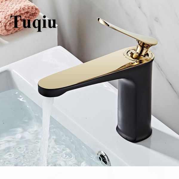 bathroom faucet solid brass bathroom basin faucet cold and water mixer sink tap single handle deck mounted black & gold tap
bathroom faucet solid brass bathroom basin faucet cold and water mixer sink tap single handle deck mounted black & gold tap