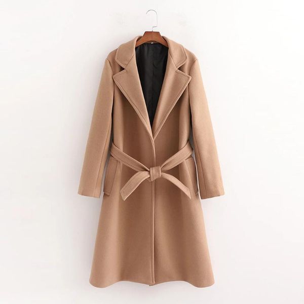 women's wool & blends 2021 autumn winter women long coat belted casual fashion elegant warm windbreaker outerwear female trench parka, Black
women's wool & blends 2021 autumn winter women long coat belted casual fashion elegant warm windbreaker outerwear female trench parka, Black