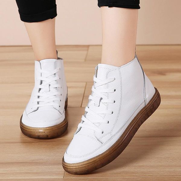 boots women's leather sports ankle for women mixed colors solid shoes woman soft bottom sneakers, Black
boots women's leather sports ankle for women mixed colors solid shoes woman soft bottom sneakers, Black