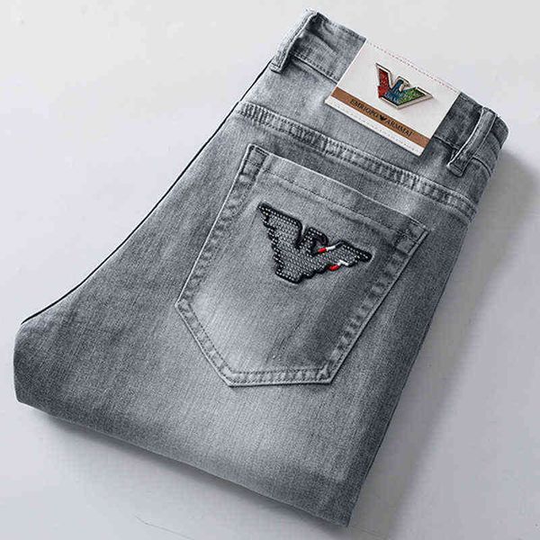 autumn brand and winter jeans men's korean version slim fit small feet elastic embroidery drill trend denim pants, Blue
autumn brand and winter jeans men's korean version slim fit small feet elastic embroidery drill trend denim pants, Blue