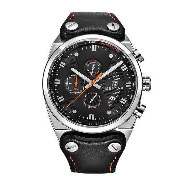 Mayforest Waterproof 30M Outdoor Hollow Sports Chronograph Watch Skeleton Calendar Men's Quartz Watches Support Dropshipping, Slivery;brown
Mayforest Waterproof 30M Outdoor Hollow Sports Chronograph Watch Skeleton Calendar Men's Quartz Watches Support Dropshipping, Slivery;brown