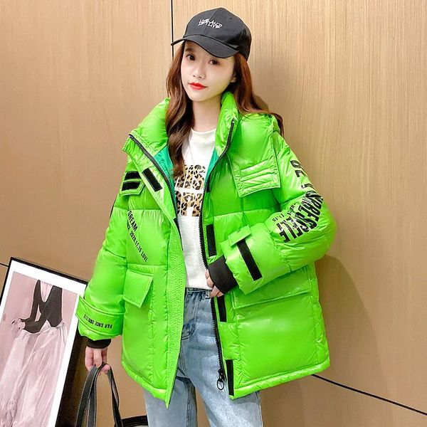 down cotton coat women mid-length letter hooded padded clothing 2021 women's winter loose short cotton coat female pocket q260, Black
down cotton coat women mid-length letter hooded padded clothing 2021 women's winter loose short cotton coat female pocket q260, Black
