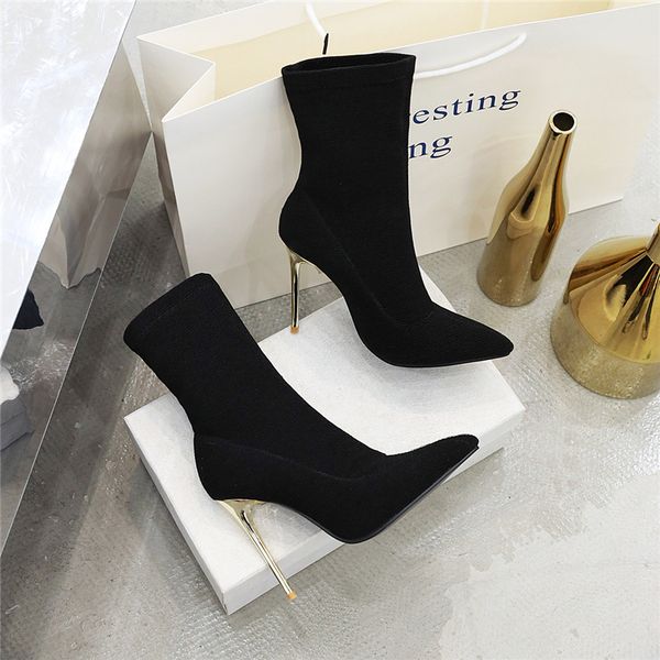 2021 women more elastic size ankle boots 10cm high heels fetish teddy quality shoes nc7e, Black
2021 women more elastic size ankle boots 10cm high heels fetish teddy quality shoes nc7e, Black