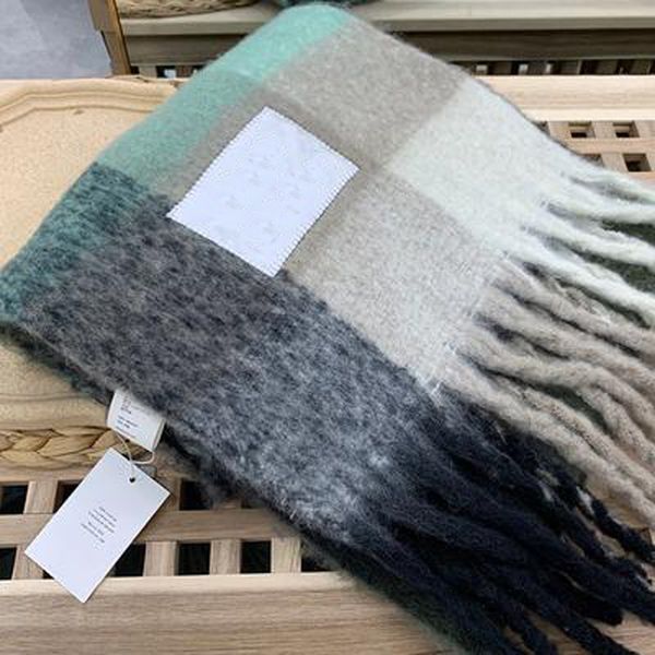 4 color wool scarf new rainbow grid fringed shawl for male and female classic style ing, Blue;gray
4 color wool scarf new rainbow grid fringed shawl for male and female classic style ing, Blue;gray