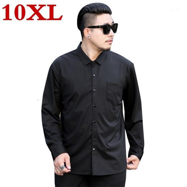 new plus size 10xl mens long sleeve solid oxford dress shirt with left chest pocket high-quality male casual button shirts1, White;black
new plus size 10xl mens long sleeve solid oxford dress shirt with left chest pocket high-quality male casual button shirts1, White;black
