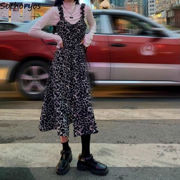 women sleeveless dress oversize 4xl fashion deep v-neck leopard print a-line elegant clothing vintage outwear all-match ins, Black;gray 
women sleeveless dress oversize 4xl fashion deep v-neck leopard print a-line elegant clothing vintage outwear all-match ins, Black;gray