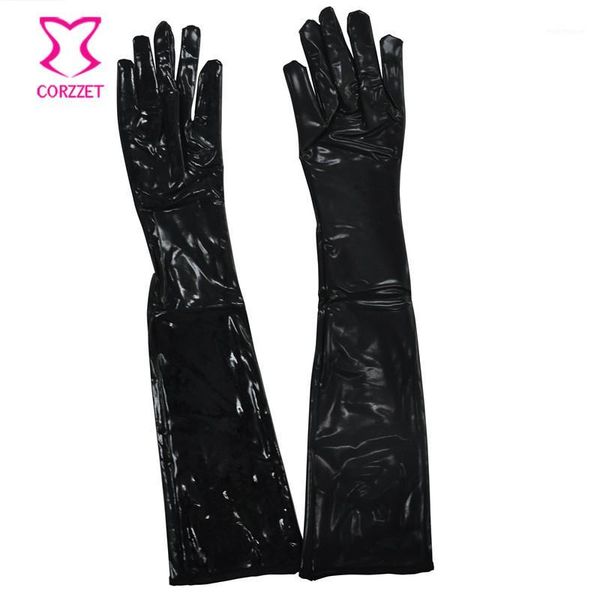 five fingers gloves black&red pvc leather long 40cm & 50cm women' mittens ladies accessories gothic punk clubwear1, Blue;gray
five fingers gloves black&red pvc leather long 40cm & 50cm women' mittens ladies accessories gothic punk clubwear1, Blue;gray