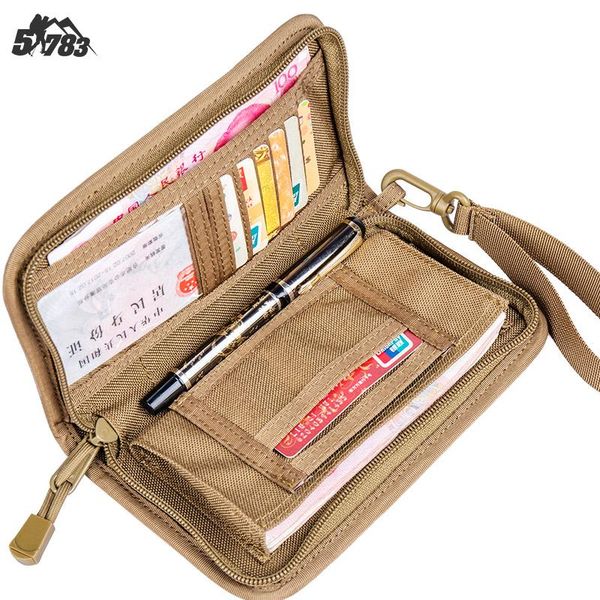 outdoor bags enthusiasts composite machine package long purse male hand bag open to tactical accessories