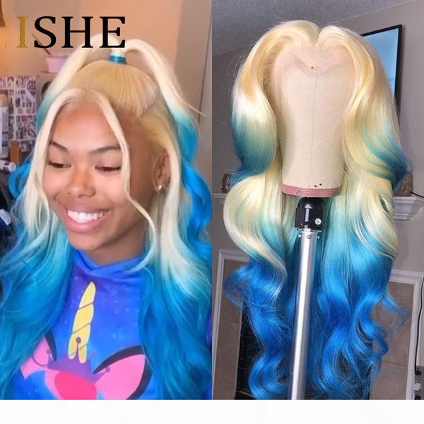 colored 613 blue full lace human hair wig with baby hair glueless 13x6 transparent swiss lace front wigs body wave human hair, Black
colored 613 blue full lace human hair wig with baby hair glueless 13x6 transparent swiss lace front wigs body wave human hair, Black