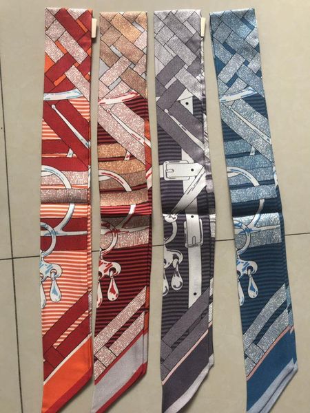 2020 new arrival fashion head band classic 100 silk scarf 1056 cm long shawl twill belt strap bag band for women girl lady lj201, Blue;gray
2020 new arrival fashion head band classic 100 silk scarf 1056 cm long shawl twill belt strap bag band for women girl lady lj201, Blue;gray