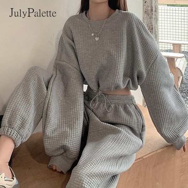 women's tracksuits julypalette autumn winter casual two piece tracksuit set women loose and pants sports suit 2021 pullovers sets, Gray
women's tracksuits julypalette autumn winter casual two piece tracksuit set women loose and pants sports suit 2021 pullovers sets, Gray