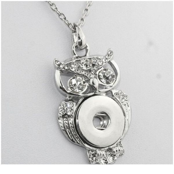 boom life owl pendant with crystal necklace 040920 18mm metal snap button jewelry beads women's pendan jllcxb, Silver
boom life owl pendant with crystal necklace 040920 18mm metal snap button jewelry beads women's pendan jllcxb, Silver