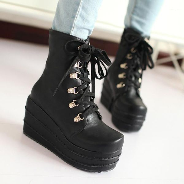 boots aiweiyi shoes woman gothic punk cosplay wedges lace up winter wedge high heels black booties1
boots aiweiyi shoes woman gothic punk cosplay wedges lace up winter wedge high heels black booties1