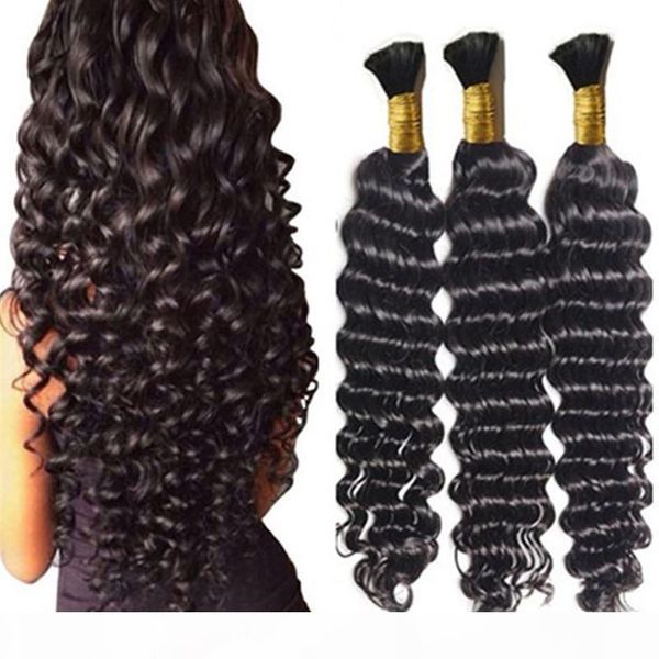 loose deep wave human braiding hair bulk no weft crochet braids with curly human hair for micro braids deep curly bulk braiding hair, Black
loose deep wave human braiding hair bulk no weft crochet braids with curly human hair for micro braids deep curly bulk braiding hair, Black