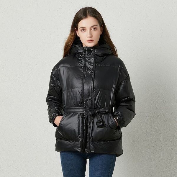 fitaylor winter ultra light women down jacket warm white duck down hooded parkas female single breasted snow outerwear with belt 201127, Black
fitaylor winter ultra light women down jacket warm white duck down hooded parkas female single breasted snow outerwear with belt 201127, Black