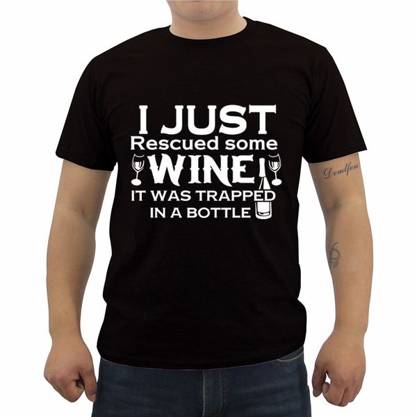 sport summer fashion casual men o-neck t shirt i just rescued some wine trapped in bottle funny t shirt male cotton tees
sport summer fashion casual men o-neck t shirt i just rescued some wine trapped in bottle funny t shirt male cotton tees