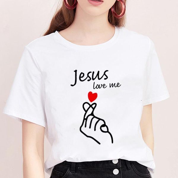 jesus love me print harajuku t shirt women 2019 new tshirt o-neck short sleeve love of letter t-shirt white female clothing 
jesus love me print harajuku t shirt women 2019 new tshirt o-neck short sleeve love of letter t-shirt white female clothing