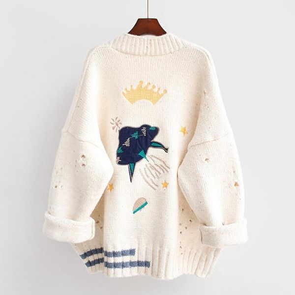 cartoon embroidery oversize cardigans women harajuku loose v neck sweaters jacket female knitted cardigan mujer 2020 winter 1, White
cartoon embroidery oversize cardigans women harajuku loose v neck sweaters jacket female knitted cardigan mujer 2020 winter 1, White