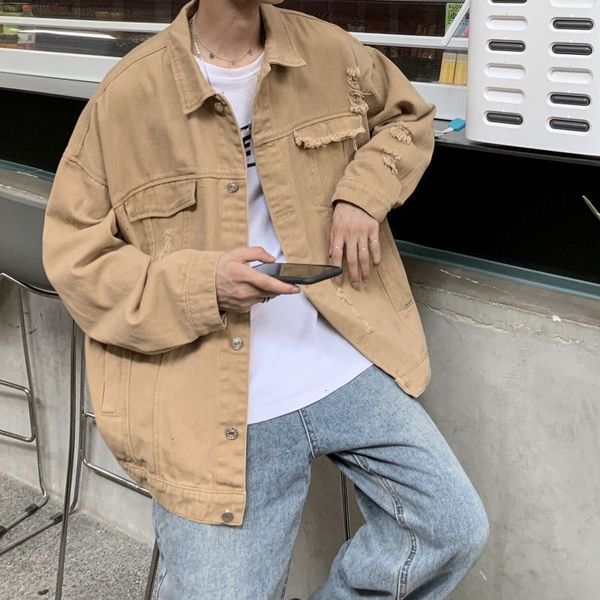 2021 new privathinker men's casual oversize denim jacket korean streetwear 2021 solid color woman fashion coats male hip hop clothing b, Black;brown
2021 new privathinker men's casual oversize denim jacket korean streetwear 2021 solid color woman fashion coats male hip hop clothing b, Black;brown