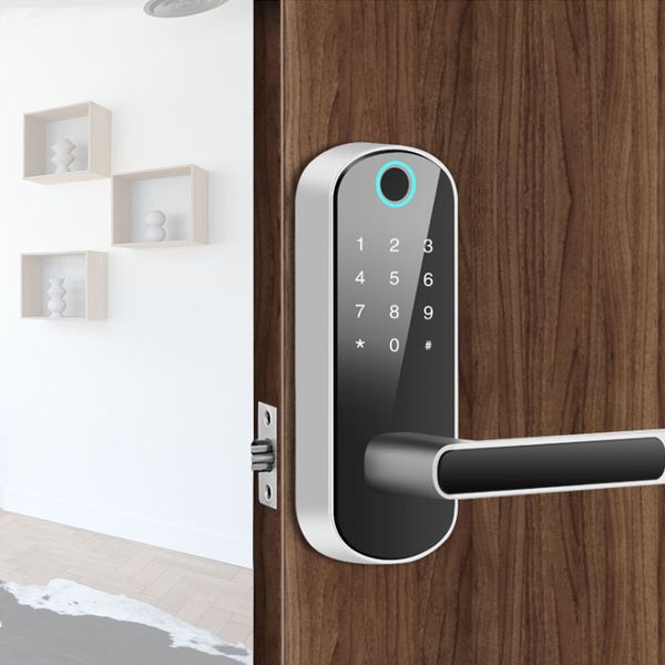 ttlock app biometric fingerprint lock bluetooth digital smart door lock keyless electronic handle lock mechanical key wifi alexa
ttlock app biometric fingerprint lock bluetooth digital smart door lock keyless electronic handle lock mechanical key wifi alexa