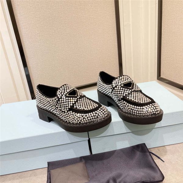 classic designer loafers slippers with thick soles triangle label rhinestone slippers round toe and low heel casual shoes for women size 35-, Black
classic designer loafers slippers with thick soles triangle label rhinestone slippers round toe and low heel casual shoes for women size 35-, Black