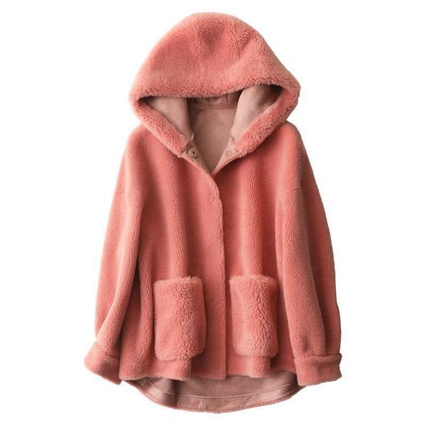 women's fur & faux real women coat sheep hooded short overcoat coral wool outwear large 2xl warm comfort winter dark blue female jacket, Black
women's fur & faux real women coat sheep hooded short overcoat coral wool outwear large 2xl warm comfort winter dark blue female jacket, Black