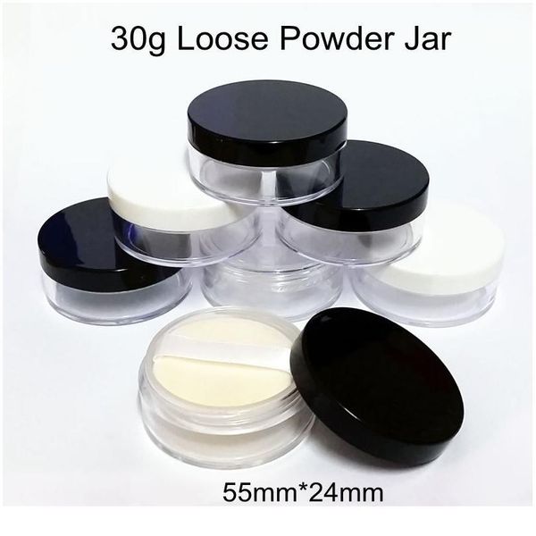 30pcs/lot 30g empty loose powder jar with sifter puff 30ml plastic powder compact makeup case tools containers pot trave qylsox
30pcs/lot 30g empty loose powder jar with sifter puff 30ml plastic powder compact makeup case tools containers pot trave qylsox