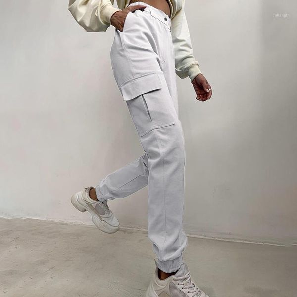 fashion women's trouser pockets street solid overalls crotch zipper pants for female costume ladies cargo pants hip hop trousers1, Black;white
fashion women's trouser pockets street solid overalls crotch zipper pants for female costume ladies cargo pants hip hop trousers1, Black;white