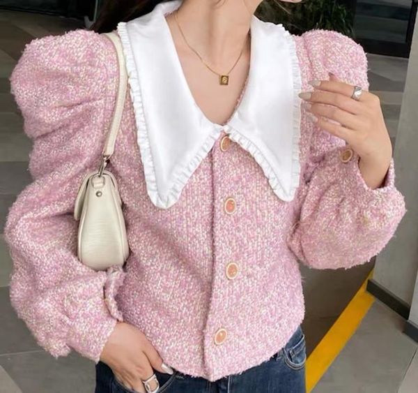 women's jackets 2021fw autumn women fuff sleeve tweed pink jacket coat for female clothes ddxgz2v 10.08, Black;brown
women's jackets 2021fw autumn women fuff sleeve tweed pink jacket coat for female clothes ddxgz2v 10.08, Black;brown