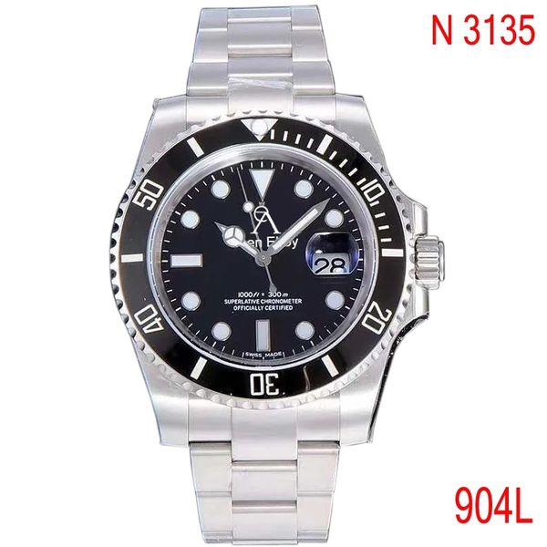 904l luxury black sub-marine mechanical watch men ceramic bezel sapphire glass automatic watch diving e t a n3135, Slivery;brown
904l luxury black sub-marine mechanical watch men ceramic bezel sapphire glass automatic watch diving e t a n3135, Slivery;brown