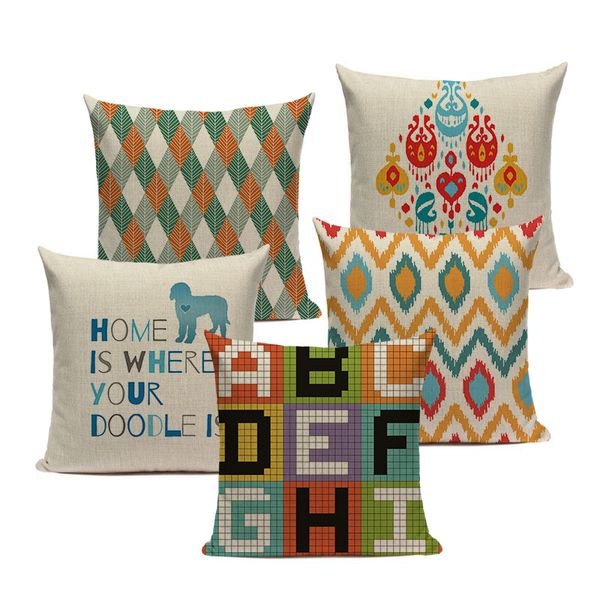 geometry colorful decorative cushion covers square throw pillow square sofa one side printed dropshipping pillow cover 
geometry colorful decorative cushion covers square throw pillow square sofa one side printed dropshipping pillow cover