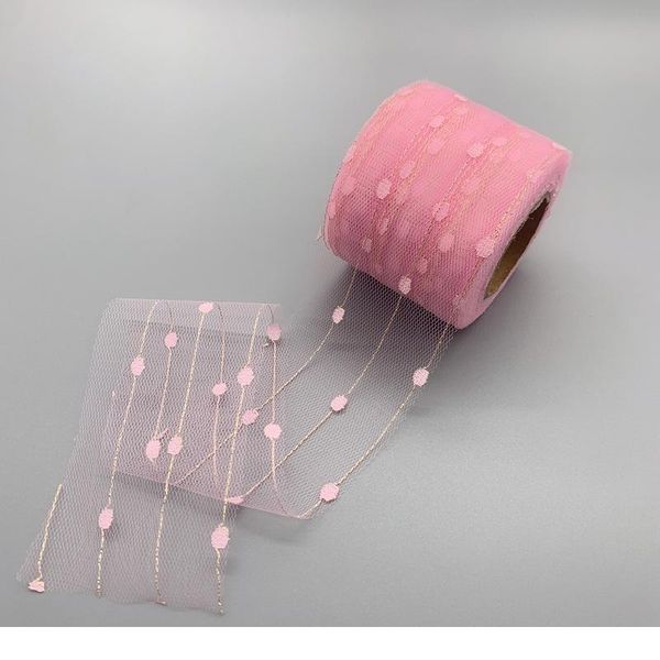 25yards/roll 60mm dots gold rope stain organza ribbons diy crafts gift wrapping decoration christmas silk ribbons lac jllnum, Pink;blue
25yards/roll 60mm dots gold rope stain organza ribbons diy crafts gift wrapping decoration christmas silk ribbons lac jllnum, Pink;blue