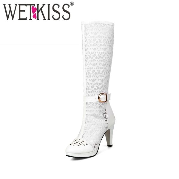 wetkiss summer knee high women boots round toe zipper platform footwear antumn fashion high heels ladies shoes big size 46 t200425, Black
wetkiss summer knee high women boots round toe zipper platform footwear antumn fashion high heels ladies shoes big size 46 t200425, Black