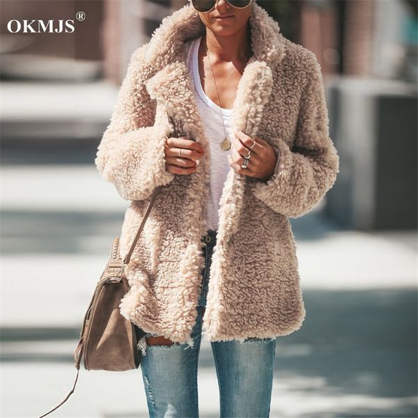 new women coat autumn winter faux fur jacket coat women large size plush overcoat 2019 new office ladies long sleeve open stitch t200111, Black;brown
new women coat autumn winter faux fur jacket coat women large size plush overcoat 2019 new office ladies long sleeve open stitch t200111, Black;brown