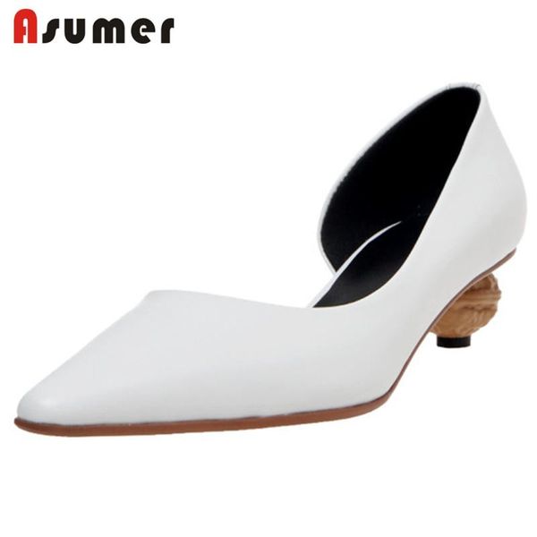 asumer 2020 new arrival genuine leather shoes women pumps pointed toe spring summer single shoes unique party woman, Black
asumer 2020 new arrival genuine leather shoes women pumps pointed toe spring summer single shoes unique party woman, Black