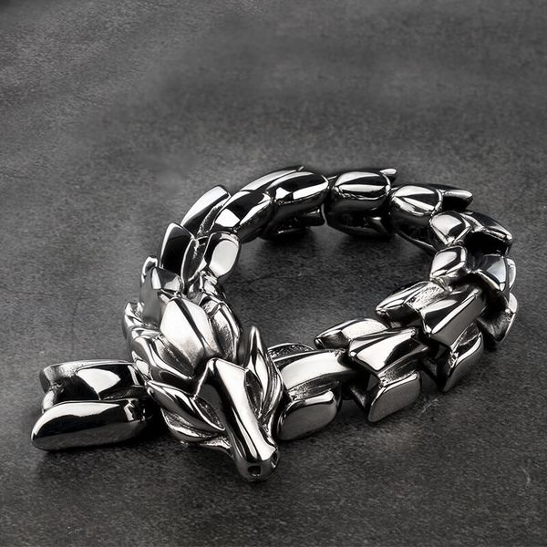 dragon black vintage punk bracelet for men stainless steel fashion jewelry hippop street culture mygrillz y200107, Golden;silver
dragon black vintage punk bracelet for men stainless steel fashion jewelry hippop street culture mygrillz y200107, Golden;silver