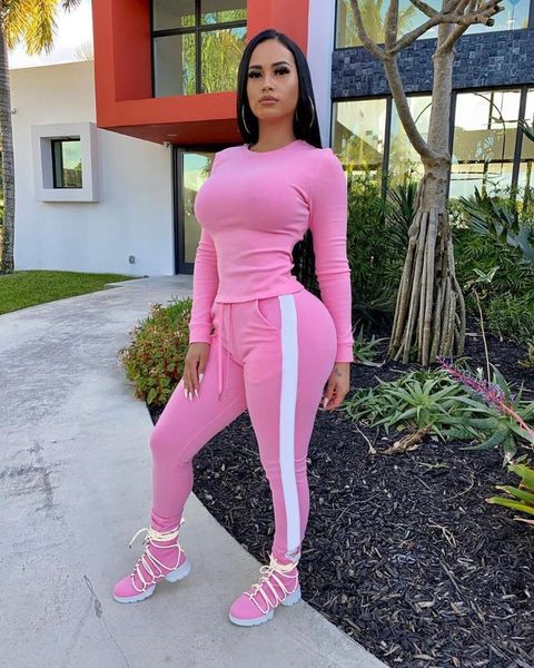 2021 fashion striped two pieces suit women long sleeve pullover high waist drawstring pants casaul runningtracksuit sets1, Black;blue
2021 fashion striped two pieces suit women long sleeve pullover high waist drawstring pants casaul runningtracksuit sets1, Black;blue