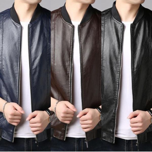 ror90 leather handsome spring and leather jacketmotorcycle autumn new men's slim trend plush jacket for men's korean and versatile, Blue
ror90 leather handsome spring and leather jacketmotorcycle autumn new men's slim trend plush jacket for men's korean and versatile, Blue