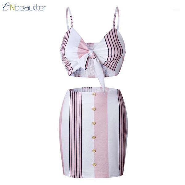 enbeautter 2 piece set women summer corset print suspenders knotted +buttons stripes mini skirt two piece suits lady clothes1, White
enbeautter 2 piece set women summer corset print suspenders knotted +buttons stripes mini skirt two piece suits lady clothes1, White